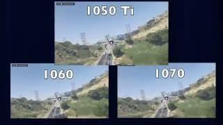 GPU testing 1050 Ti vs 1060 vs 1070 - GTA V