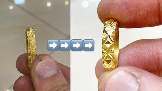 24K Gold Ring Making - Jewelry Making - Indian Jewelry - 4K Video