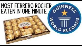 Most Ferrero Rocher Chocolates Eaten in One Minute 9 Pieces - Guinness World Record  Furious Pete
