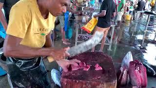 Fastest Cutting Speed  Tuna Fish Cutting Skills Sri Lanka  Amazing Fish Cutting Experts