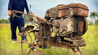 Restoration Of A Tractor That Broke Down 30 Years Ago By A Master Mechanic  Full Restoration