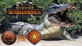 Nakai & His Pet SALAMANDERS  Lizardmen vs Greenskins - Total War Warhammer 3