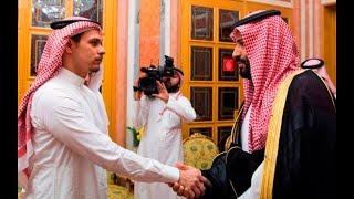 Saudi King and Crown Prince meet Jamal Khashoggis son