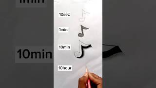 How to draw music notes  #shorts #art #drawing