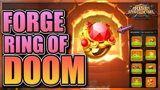 Crafting Ring of Doom Esmeralda pass opening preparations Rise of Kingdoms