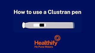 How to use a Clustran pen