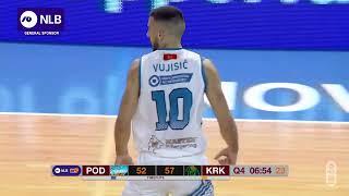 Steal & dunk by Viktor Vujisić Podgorica - Krka 21.11.2022