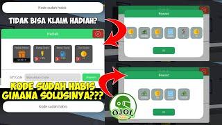 CARA MENGATASI TIDAK BISA KLAIM HADIAH KODE REDEEM & CARA MENGATASI KODE SUDAH HABIS OJOL THE GAME