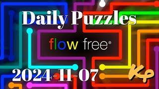 Flow Free - Daily Puzzles - 2024-11-07 - November 7th 2024