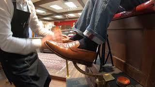 ASMR SHOE SHINE  ALLEN EDMONDS  BEST SHOE SHINE IN DENVER