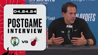 Erik Spoelstra Postgame Interview  Boston Celtics vs. Miami HEAT  April 24 2024