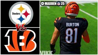 Steelers vs Bengals Week 13 Simulation Madden 25 Rosters