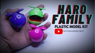 FAMILY HARO  HAROPLA PINK BLUE DAN HAROPLA  GREEN BASIC VERSI OPEN MOUTH