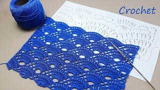 100% ХИТ СУПЕР УЗОР крючком вязание для начинающих CХЕМА УЗОРА  EASY Pattern Crochet for beginners