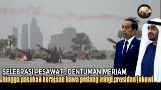 Sambutannya Keren Sekali Pasukan Kerajaan Iringi Presiden Jokowi dan MBZ Dalam Pertemuannya