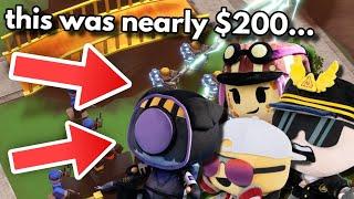 PLUSHIE TOWERS VS SOLO HARDCORE  NEARLY $200 WORTH OF SKINS  ROBLOX Tower Defense Simulator