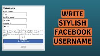 2023 How To Create Stylish Name On Facebook?