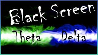 Theta to Delta {Start Theta 7Hz  End Delta 1Hz}  Binaural Beat Brainwaves Black Screen