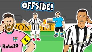 Morata OFFSIDE x3 Juventus vs Barcelona 0-2 Champions League highlights goals Dembele Messi