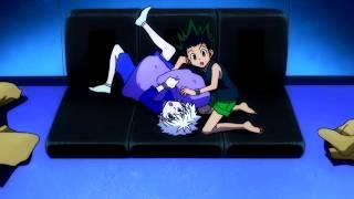 Killua and Gon plays with the pillow and Leorio smells Tompas foot  ハンター×ハンター  Hunter x Hunter