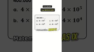 Soal Notasi Ilmiah Bentuk Baku #matematika