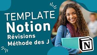 Template Notion étudiant  Révisions avec la méthode des J