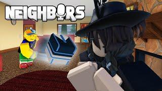 Neighbours in VR is SO FUNNY Roblox neighbours funny moments #2