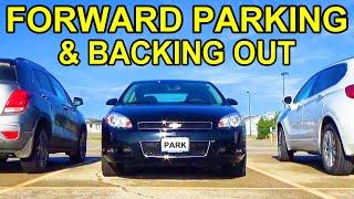 How To Forward Bay Park & Reverse Back Out Of A Parking Spot - Forward Stall Parking Made Easy