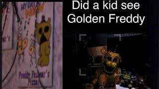 Fnaf a child saw golden freddy