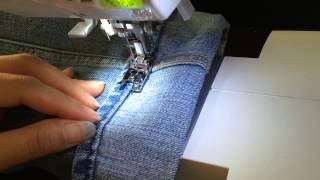  Nondestructive Jeans Hem Keep Original Hem Sewing Start to Finish