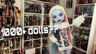 COUNTING MY DOLL COLLECTION- How many dolls do I have?  Lizzie is bored vlog