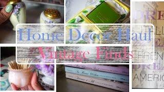 Home Decor Haul  TJ Maxx Home Goods & Vintage Finds