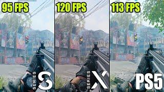 COD Modern Warfare 3 Xbox Series S vs. Series X vs. PS5 Comparison  Technical Review 120FPS Mode