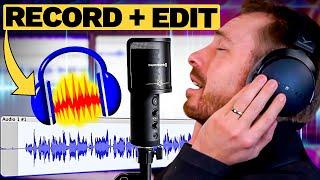 How to Record and Edit Your Voice in Audacity  FREE Recording & Editing Software  USB Mic Example