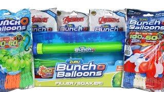 Zuru Buncho Balloons Filler Soaker and Refill Packs Unboxing Toy Review