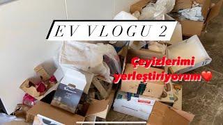 EVİMDE 2 GÜN VLOG  ÇEYİZLERİMİ YERLEŞTİRİYORUM ️