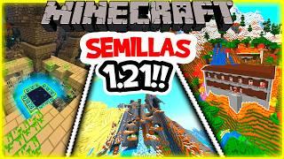 Top 10 SEMILLAS de MINECRAFT 1.21 para BEDROCK PEJAVA SEEDS MINECRAFT 1.21