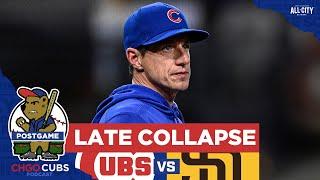 DISASTER Craig Counsell Chicago Cubs bullpen blow 8 run lead vs Padres  CHGO Cubs Podcast