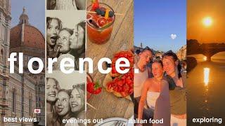 days in florence   italy travel vlog exploring italian food & nights out