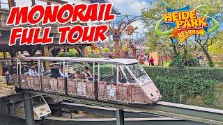 Monorail On Ride at Heide Park  Best Views of the Park June 2024 4K