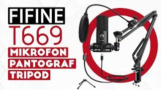 Ajoyib komplekt usb mikrofon pantograf mini tripod pop filtr Fifine T669 video obzor ozbek tili
