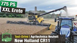 New Holland CR11 Test-Drive  Neuer XXL Mähdrescher  Werksrundgang Zedelgem  CR10  Landwirtschaft