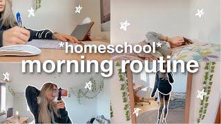 my homeschool morning routine  junior in high school