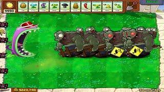 Plants vs Zombies - 1 Chomper Plants vs Gargantuar vs All Zombies