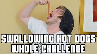 Glizzy Gobbler Swallowing Hot Dogs Whole Challenge  WheresMyChallenge