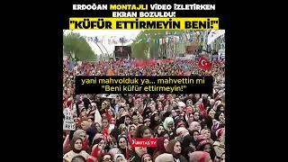 Erdoğan Kılıçdaroğlunun videosunu izletirken Dev Ekran bozuldu. Küfür ettirmeyin beni