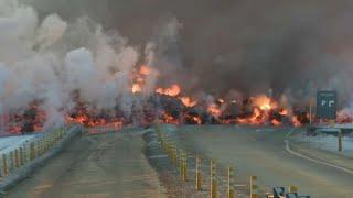 Vulkanausbruch in Island Video zeigt drei Kilometer hohe Dampfwolke
