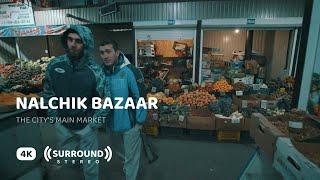 Nalchik Bazaar — Main Market in Kabardino-Balkarian Republic North Caucasus  4K ASMR