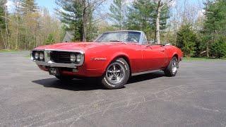 1967 Pontiac Firebird Convertible 326 HO Engine 4 Speed Red & Ride - My Car Story with Lou Costabile