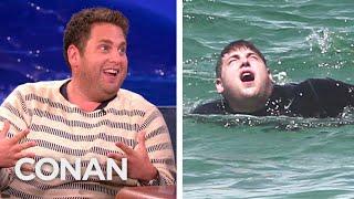 Jonah Hill Nearly Drowned On An Australian Beach  CONAN on TBS